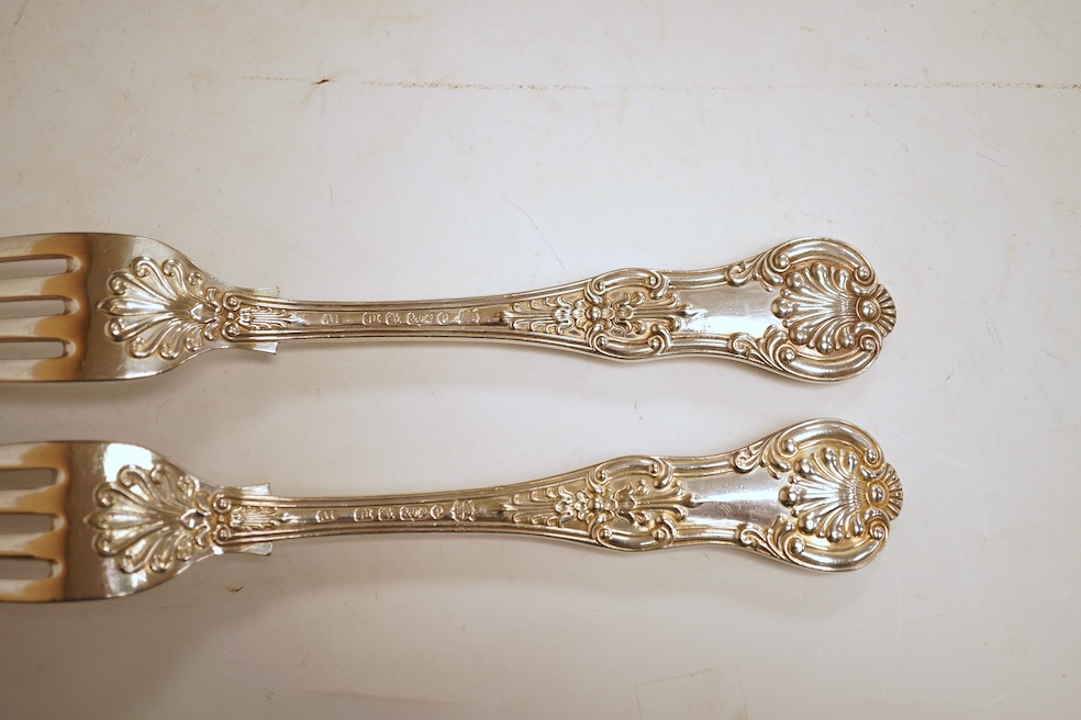 Two George V engine turned silver cigarette cases, largest 12.6cm, together with a pair of Asprey & Co silver ashtrays, a small silver dish, a silver condiment, six silver napkin rings, seven plated items and a quantity